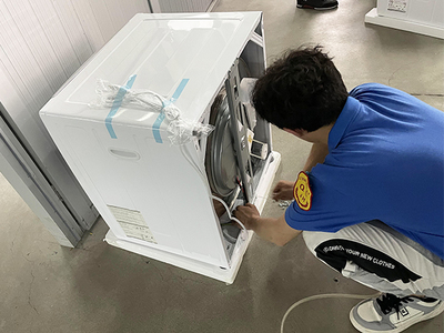 驗貨日常揭秘 伊萊克斯為何點贊金環(huán)電器滾筒烘干機代工質(zhì)量